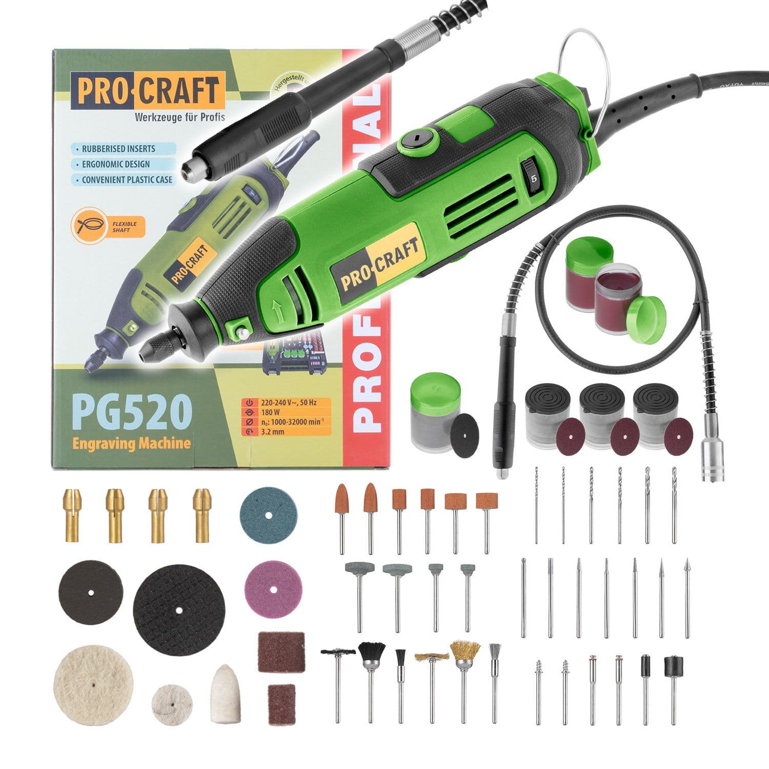 Procraft Multiszlifierka 180W +189 akcesoriów - zdjęcie 1