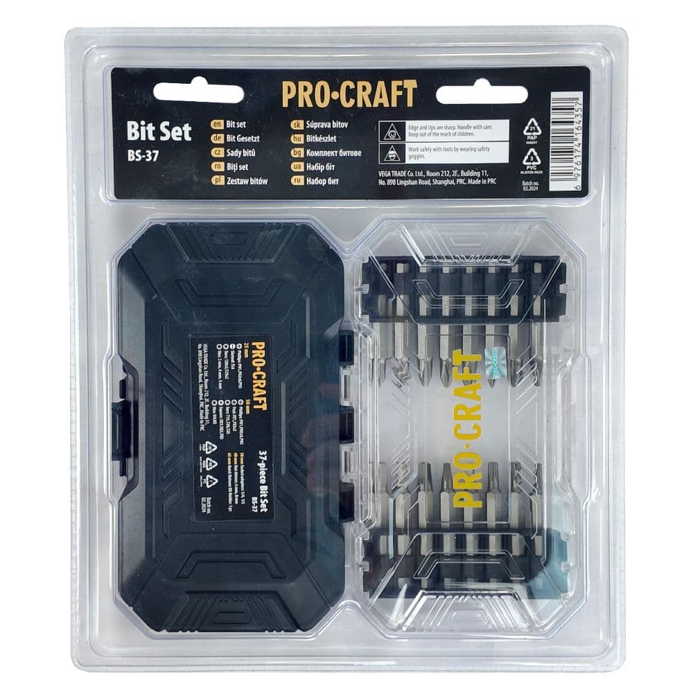 Procraft Zestaw bitów i adapterów 37 elementów - zdjęcie 4
