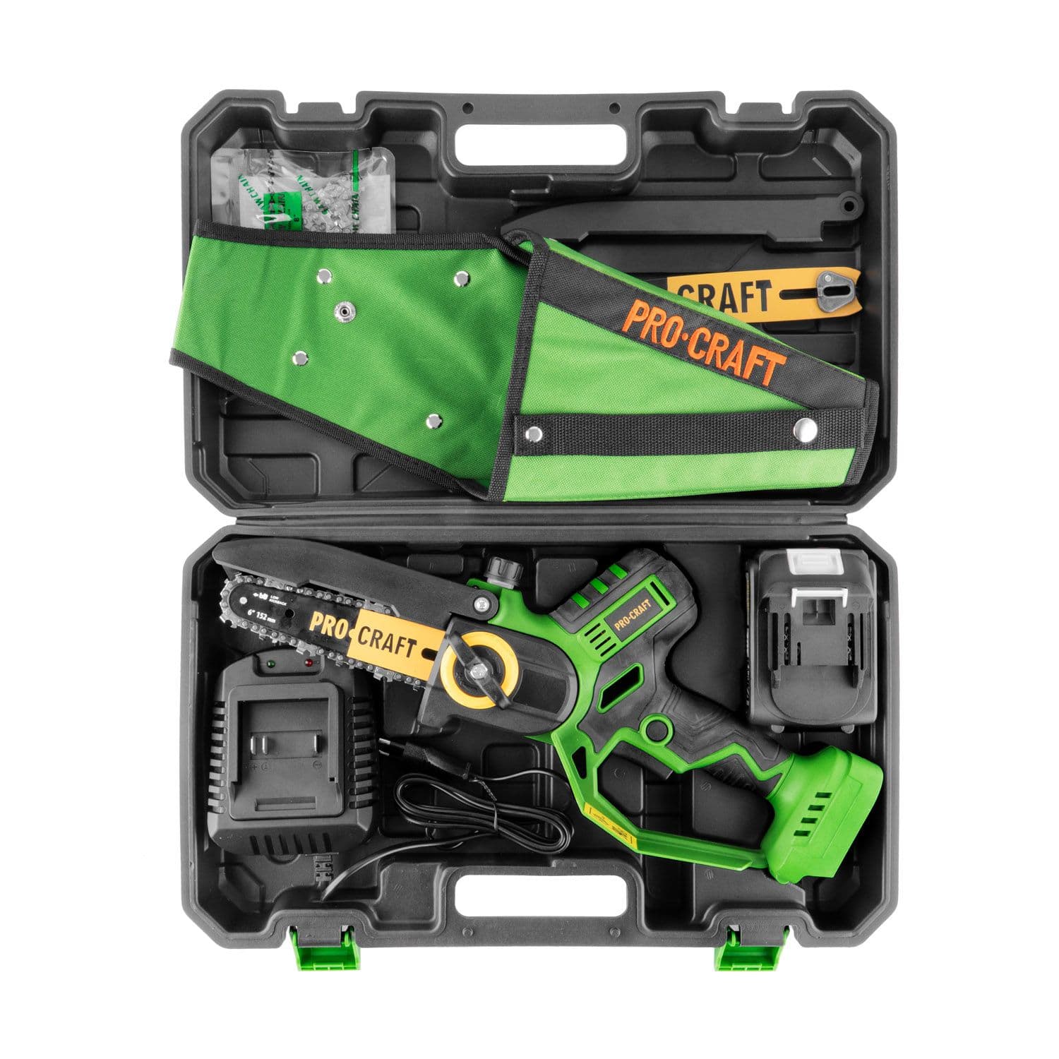Procraft Akumulatorowa pilarka łańcuchowa 20V 152/203 mm zestaw - zdjęcie 8