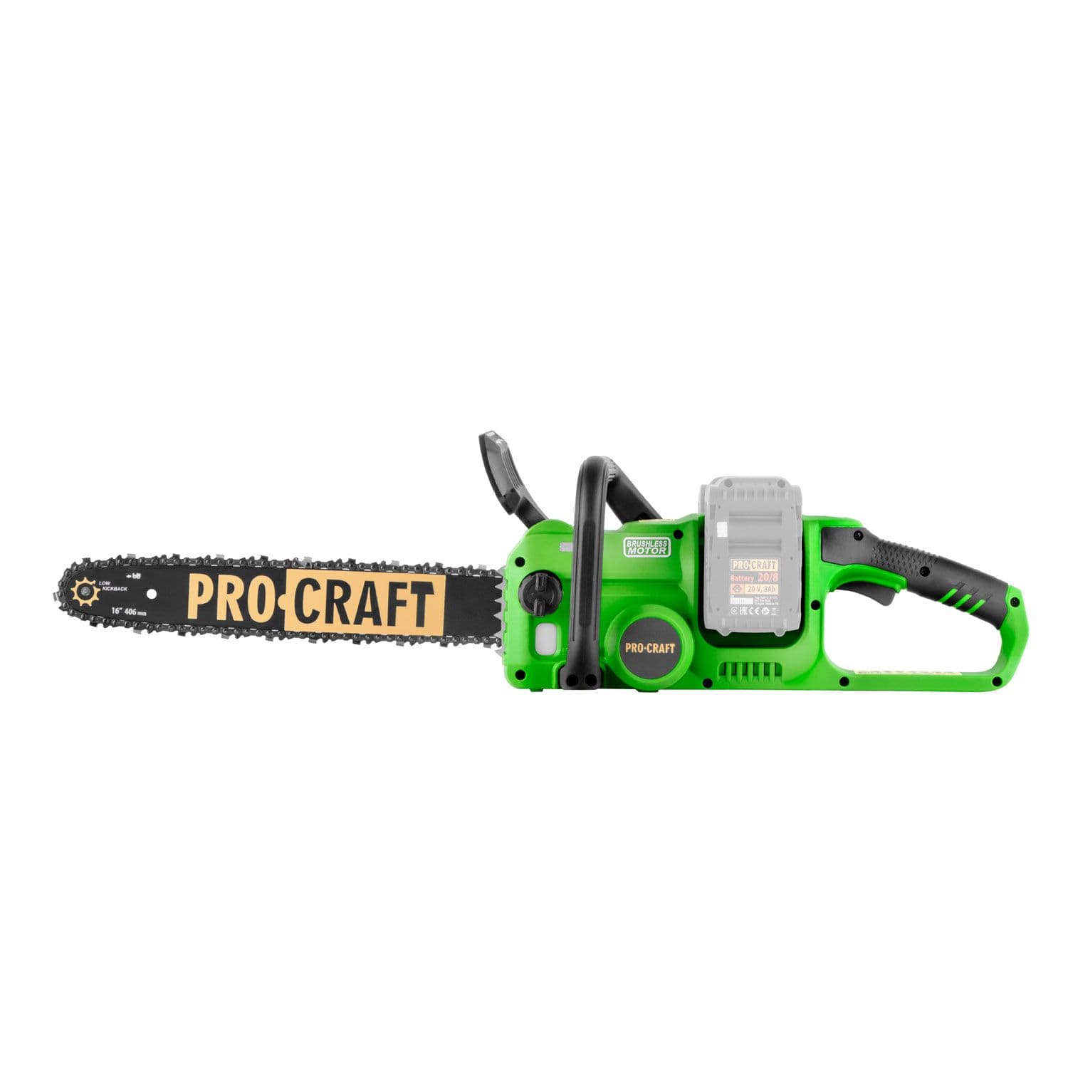 Procraft Akumulatorowa pilarka łańcuchowa 2x20V 406mm (bez akum. i ładowarki) - zdjęcie 5