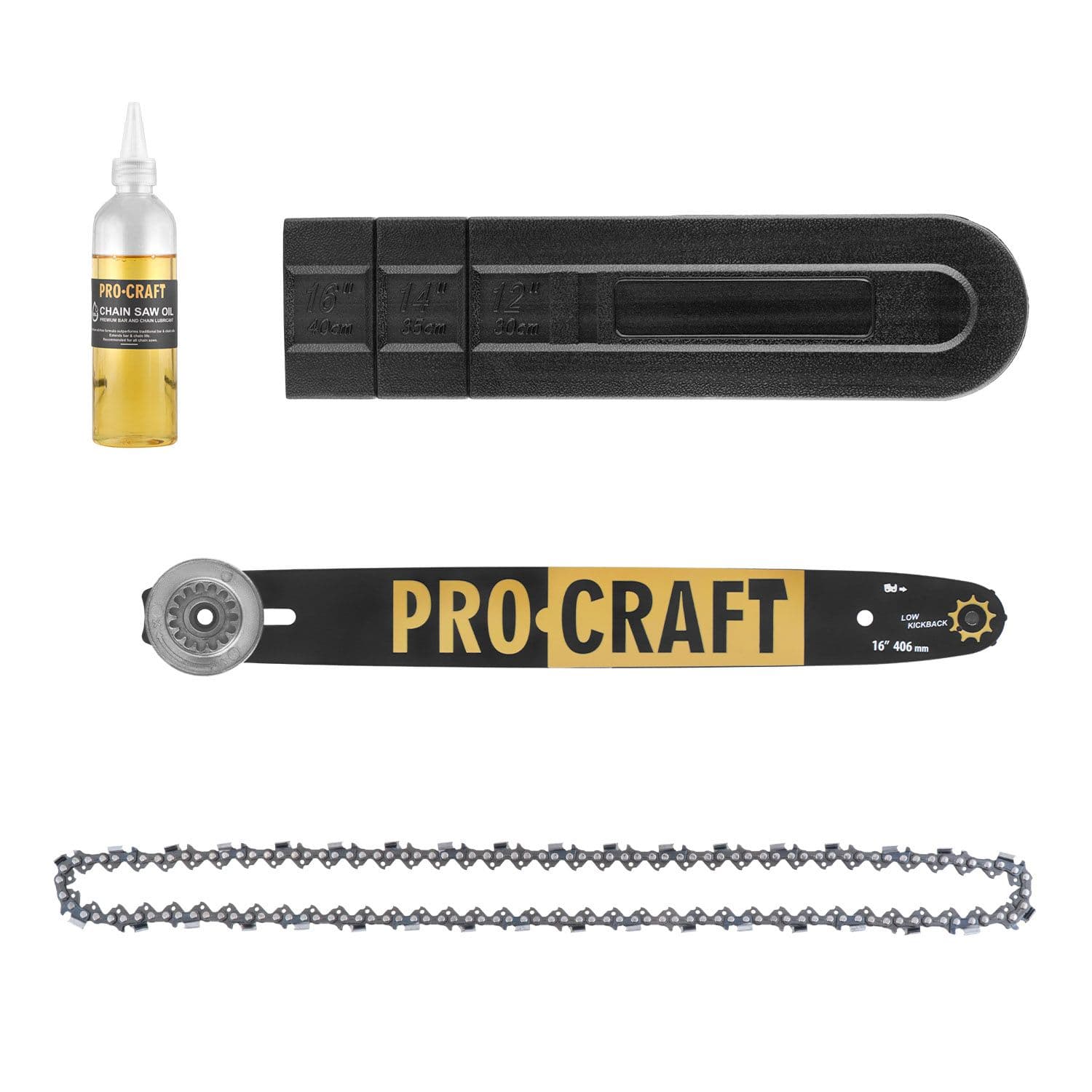 Procraft Akumulatorowa pilarka łańcuchowa 2x20V 406mm (bez akum. i ładowarki) - zdjęcie 3