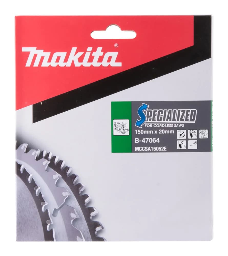 Makita Tarcza do piły, Specialized T.C.T, 150 x 20 mm, 52 Z do aluminium - zdjęcie 2