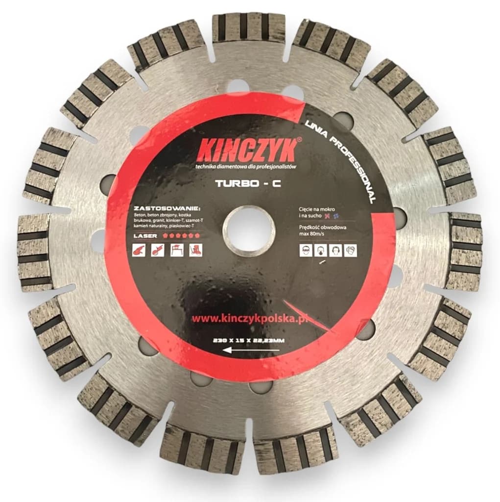 Kinczyk Tarcza Turbo-C 230x15x22,23
