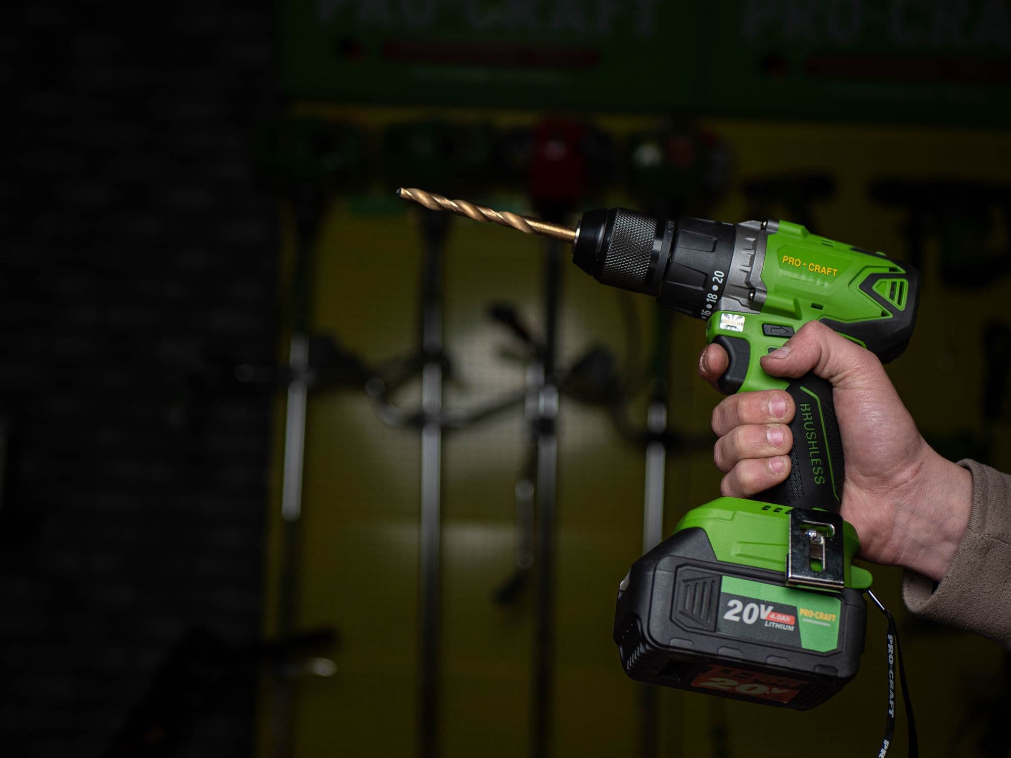 Procraft Wiertarko-wkrętarka akumulatorowa 20V 50Nm Zestaw - zdjęcie 6