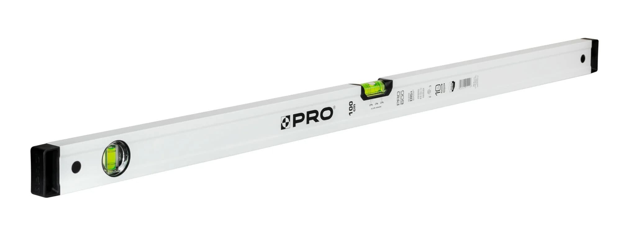 PRO Poziomnica PRO600 biała z libellą 2%