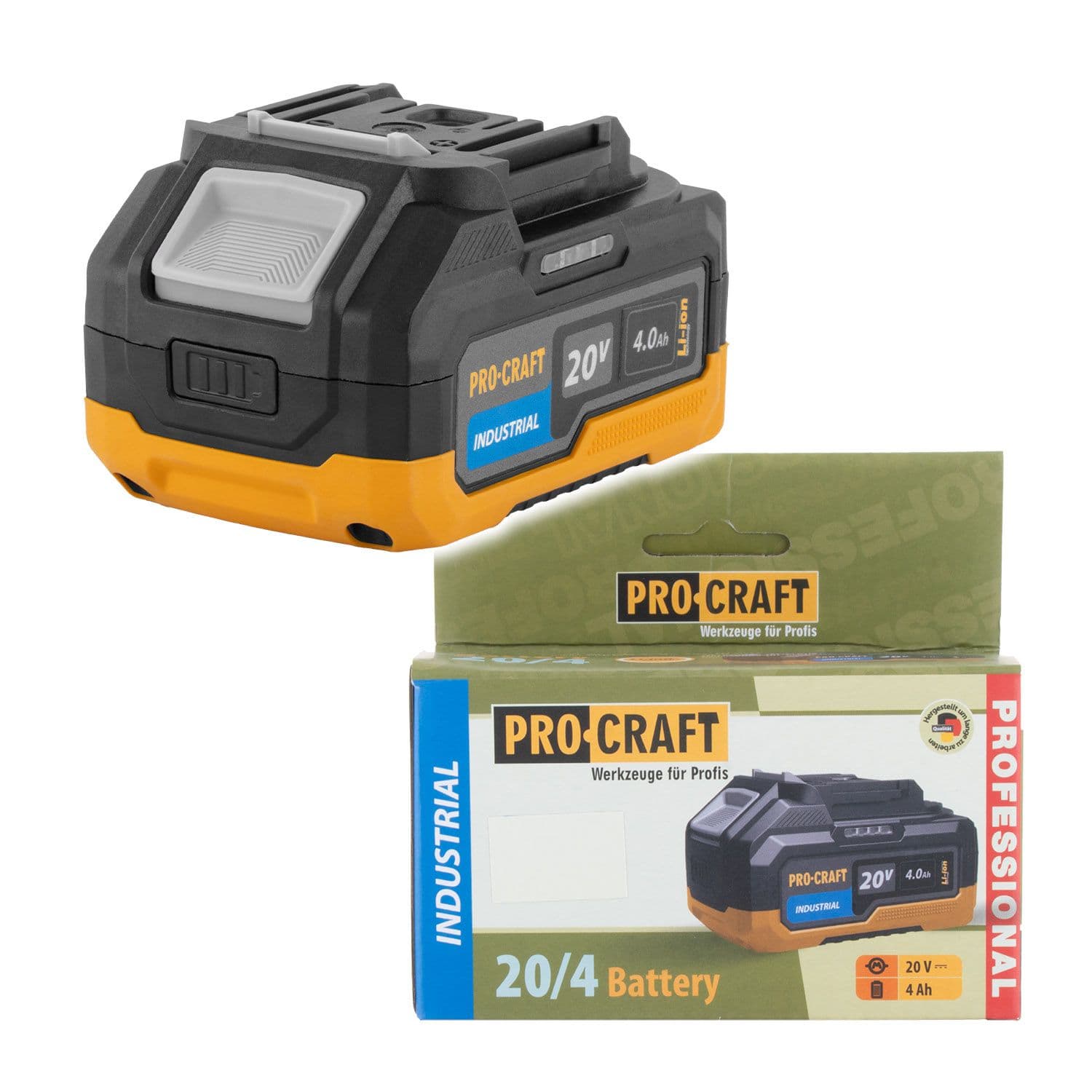 Procraft Industrial Akumulator 20V Li-ion, 4000mAh - zdjęcie 1