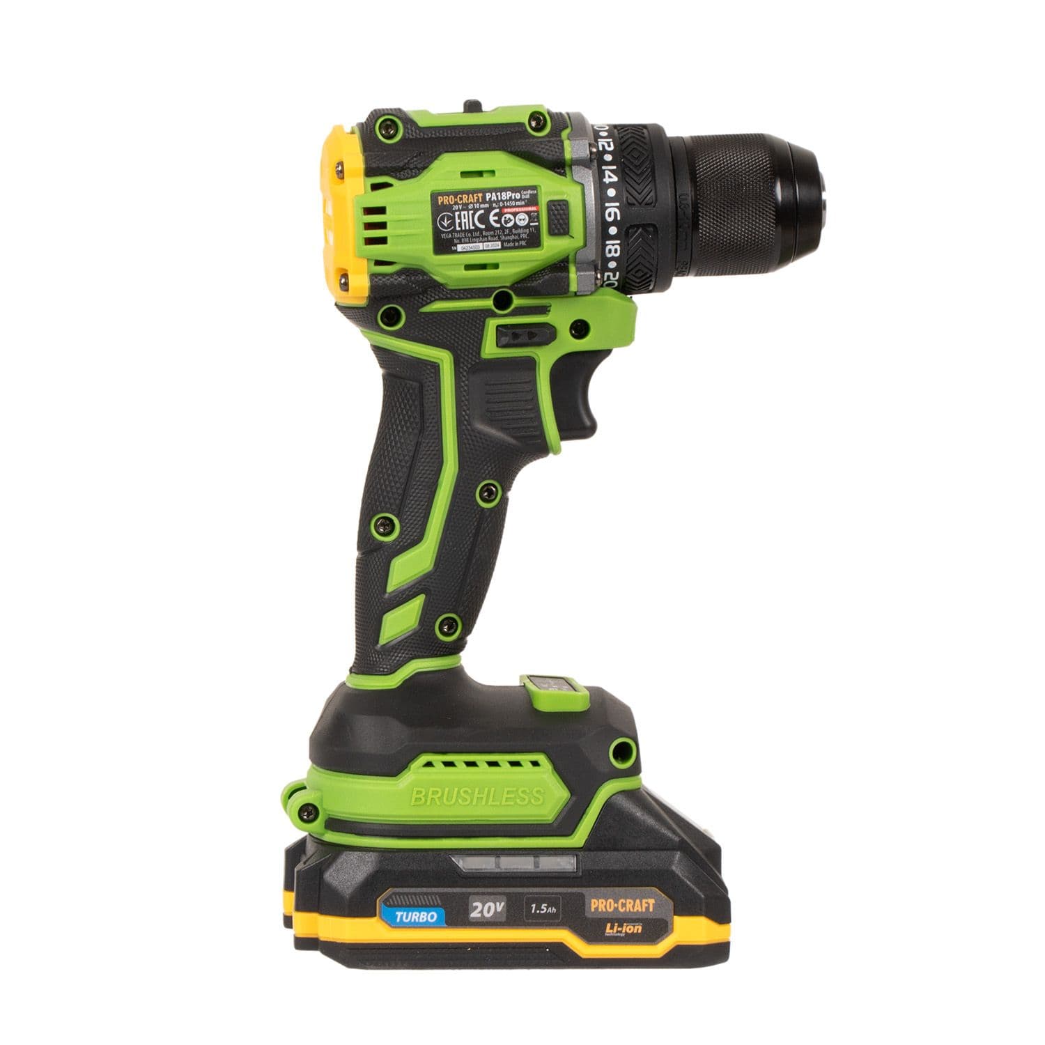 Procraft Wiertarko-wkrętarka akumulatorowa 20V 30Nm Zestaw - zdjęcie 3