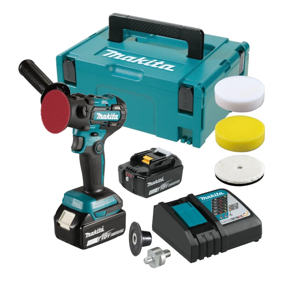 Makita Akum. szlifierko-polerka LXT ® 18V 46/80 mm 0 - 2800 / 9500 obr./min