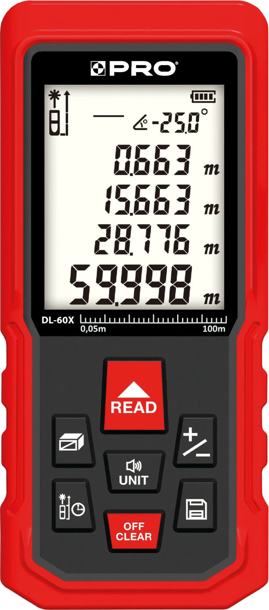 Pro Dalmierz Laserowy 60m