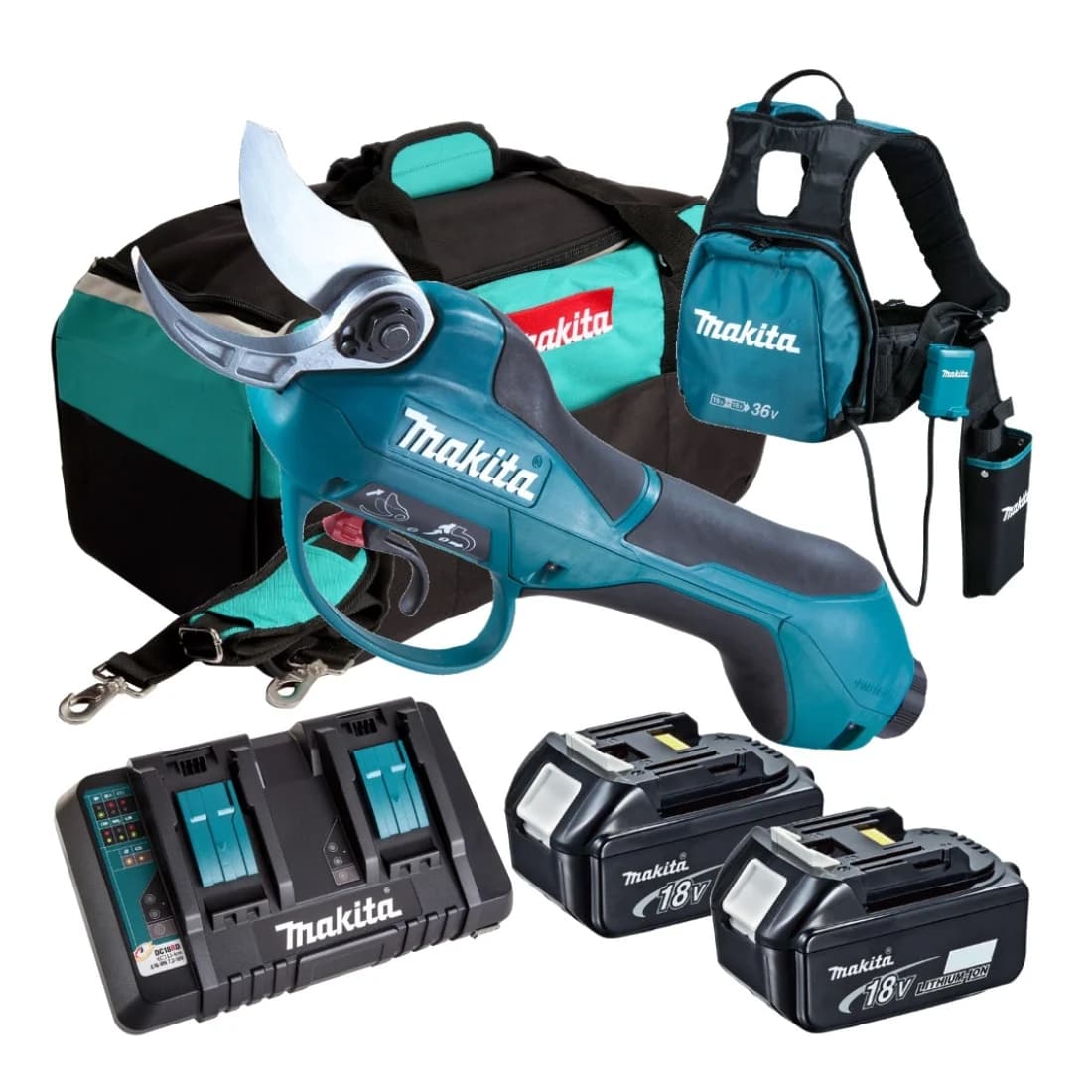 Makita Akum. sekator ogrodniczy LXT ® 2x18V 33mm