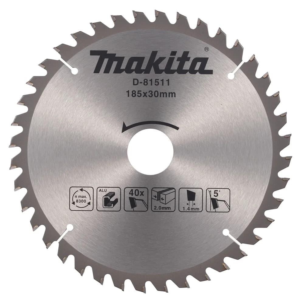 Makita Tarcza tnąca T.C.T, 185 x 30 mm, 40 Z do aluminium