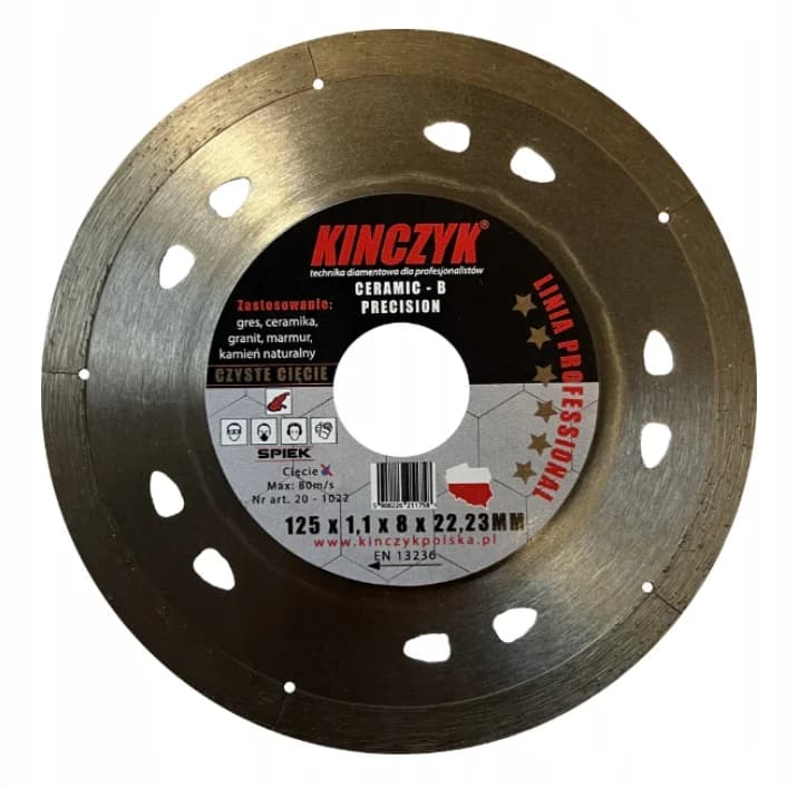 Kinczyk Tarcza Ceramic-B Precision 125x8/22,23