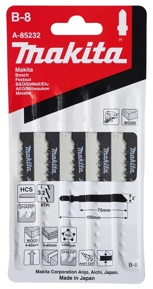 Makita Brzeszczot do drewna 105 x 1,25 mm B-8(5 szt.)