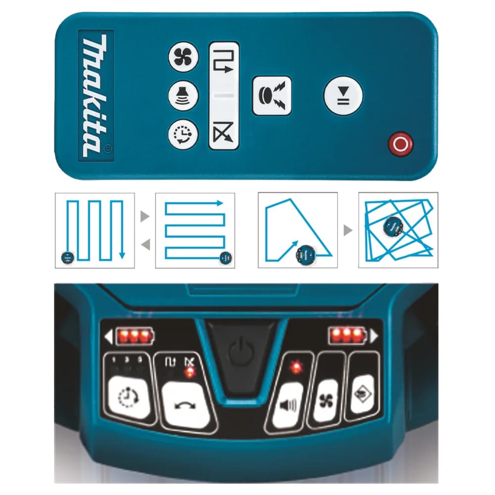 Makita Akum. robot odkurzający LXT ® 18V 2,5l 500 m² - zdjęcie 8