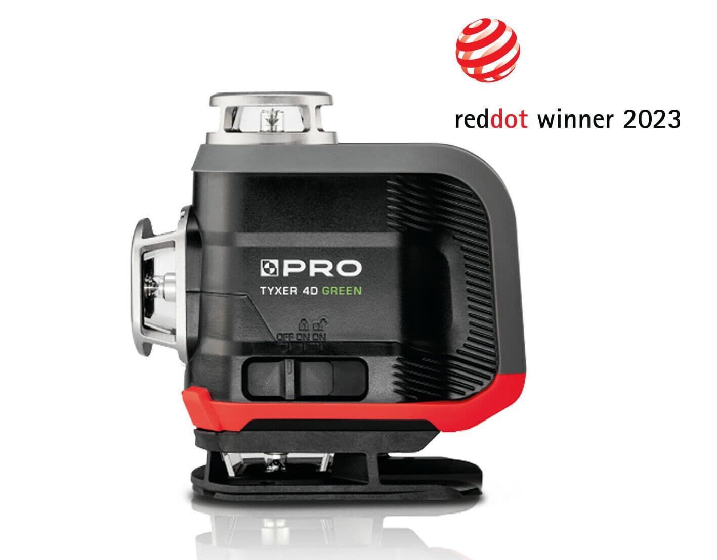 Pro Zestaw Laser TYXER 4DG PLUS + Tyczka 3,3m + Statyw 1,5m + Podstawa do skosów + zestaw bitów Makita - zdjęcie 2