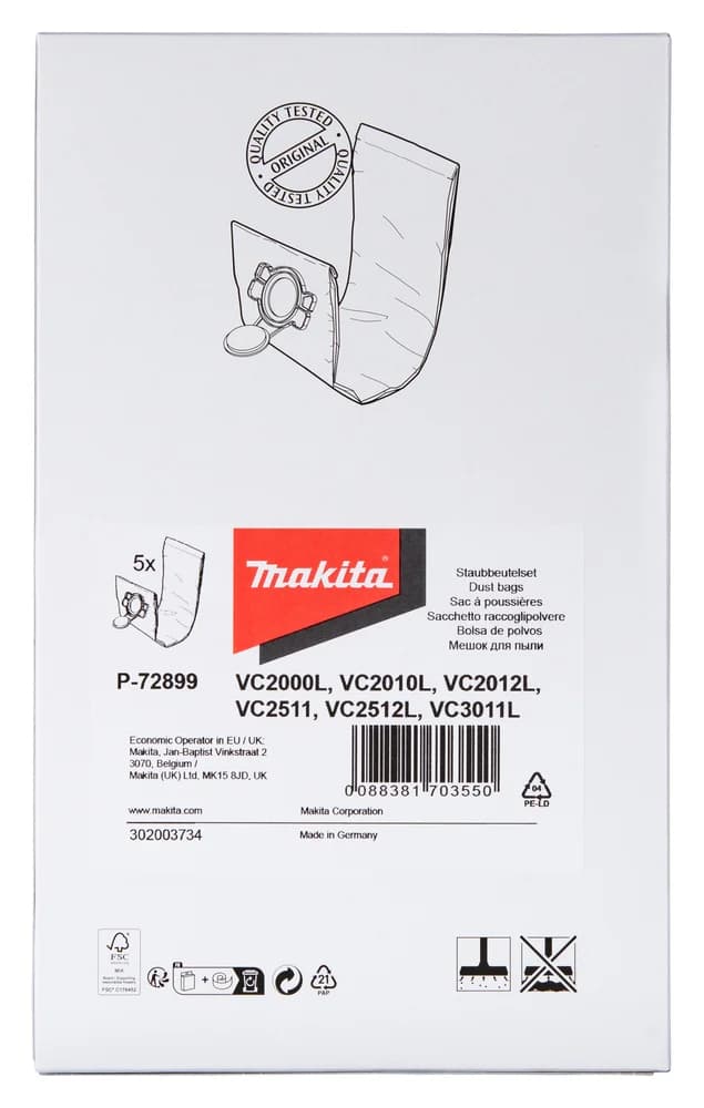 Makita Worek flizelinowy