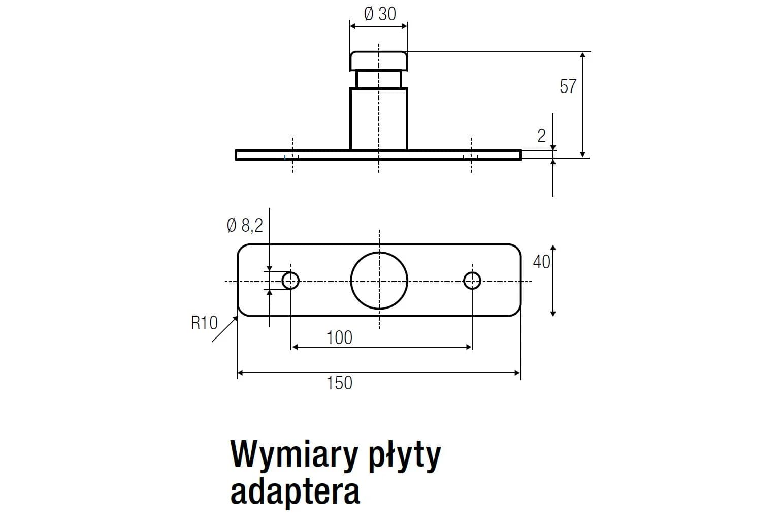 Płyta adaptera DIN do statywów
