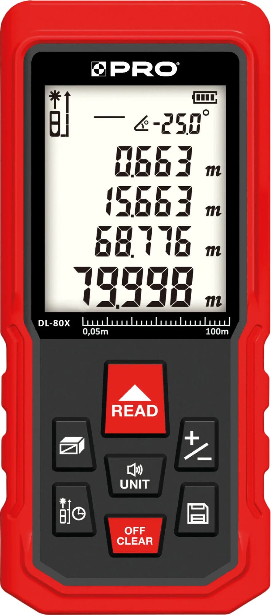 Pro Dalmierz Laserowy 80m
