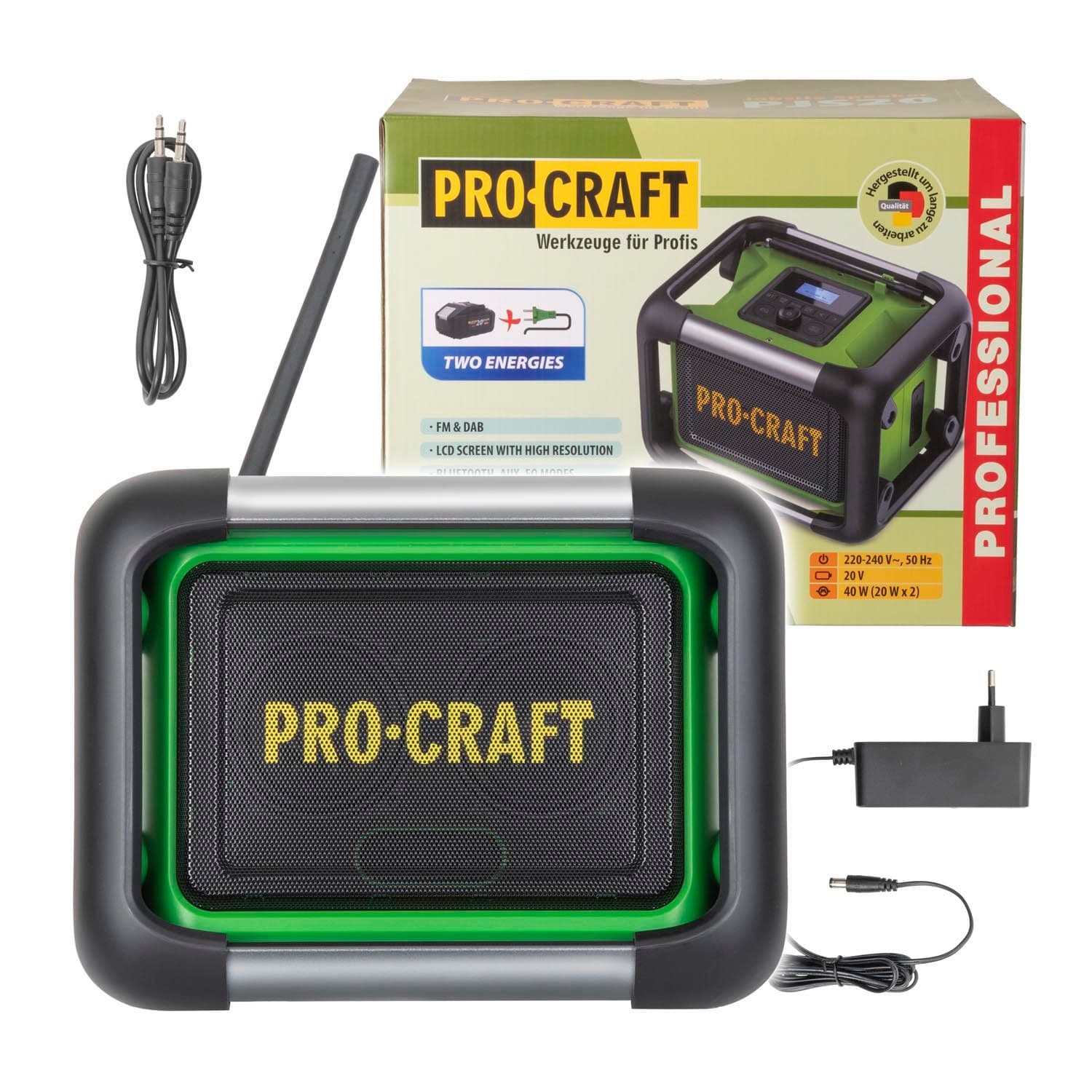 Procraft Akumulatorowo-sieciowe radio (bez akum. i ładowarki) - zdjęcie 1