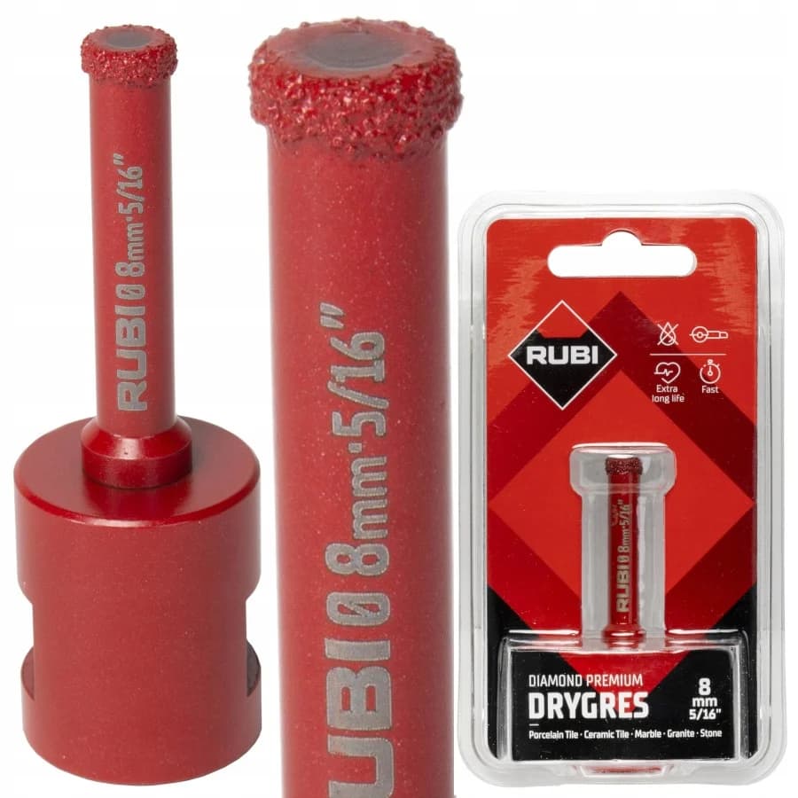WIERTŁO DRYGRES PREMIUM RUBI Ø 8 mm 06918 - zdjęcie 1