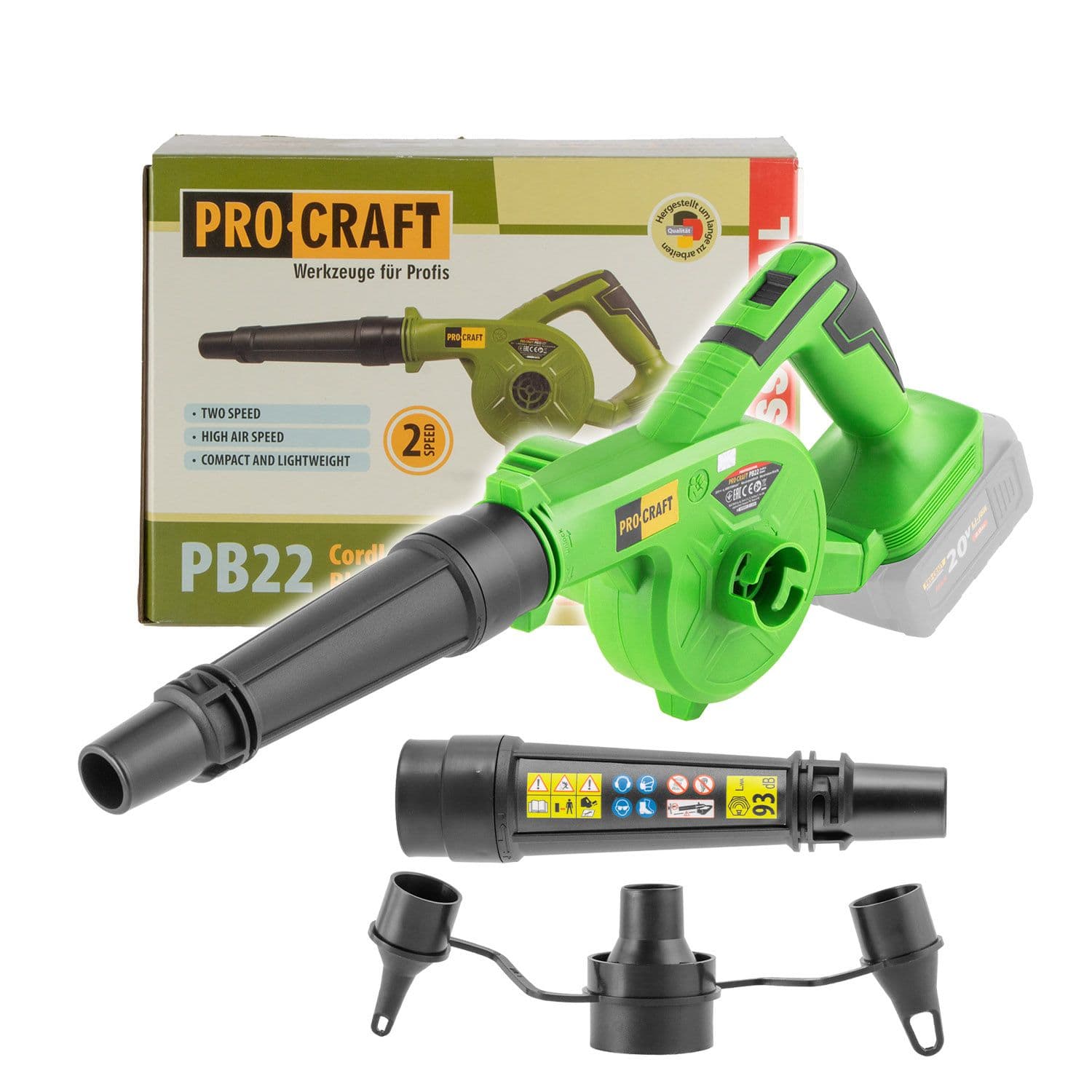 Procraft Akumulatorowa dmuchawa PB22bb (bez akum. i ładowarki) - zdjęcie 1