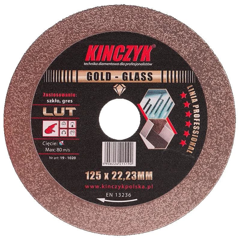 Kinczyk Tarcza Gold-Glass 125x22,23mm - zdjęcie 1