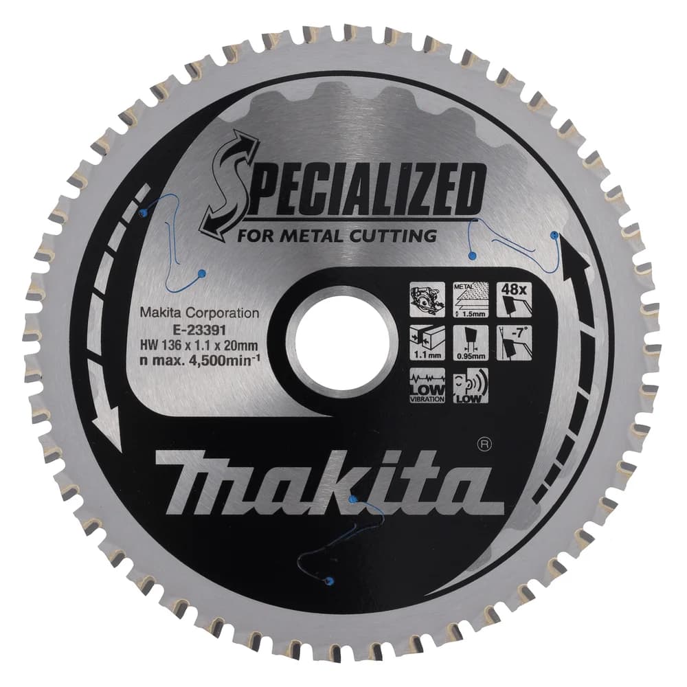 Makita Tarcza tnąca T.C.T, 136 x 20 mm, 48Z, do blachy