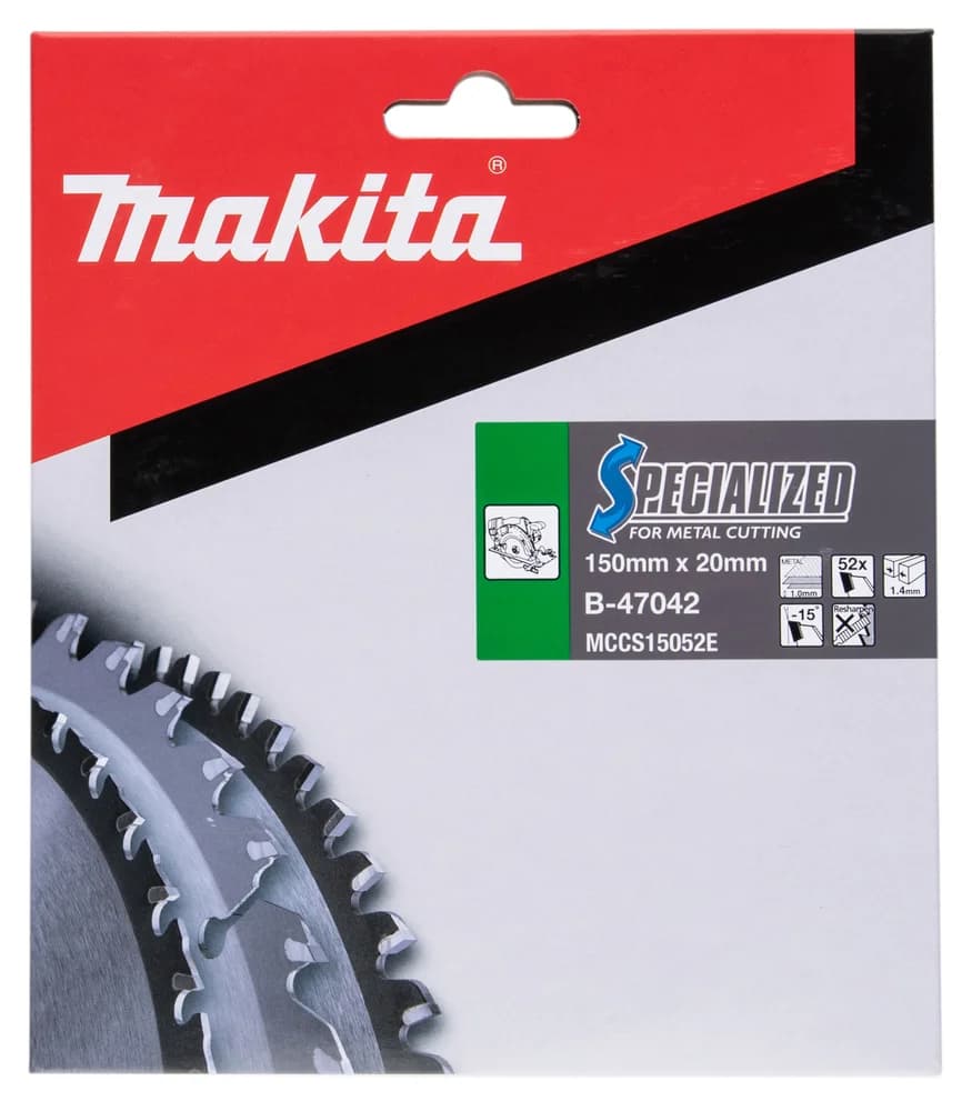 Makita Tarcza do piły, Specialized T.C.T, 150 x 20 mm, 52 Z do metalu - zdjęcie 2