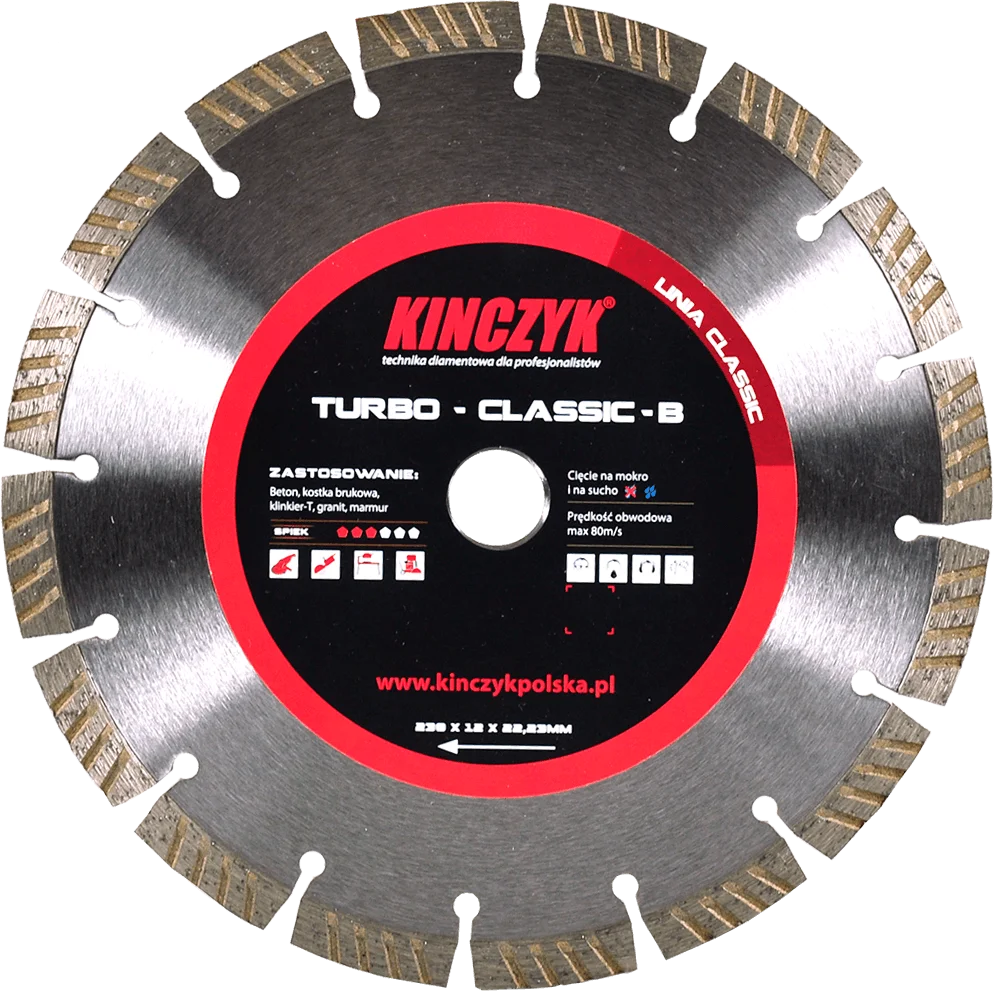 Kinczyk Tarcza Turbo Classic-B 150x12x22,23