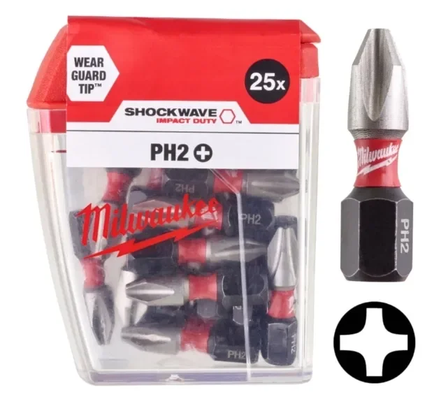 Bit shockwave PH2x25 Milwaukee 1 szt