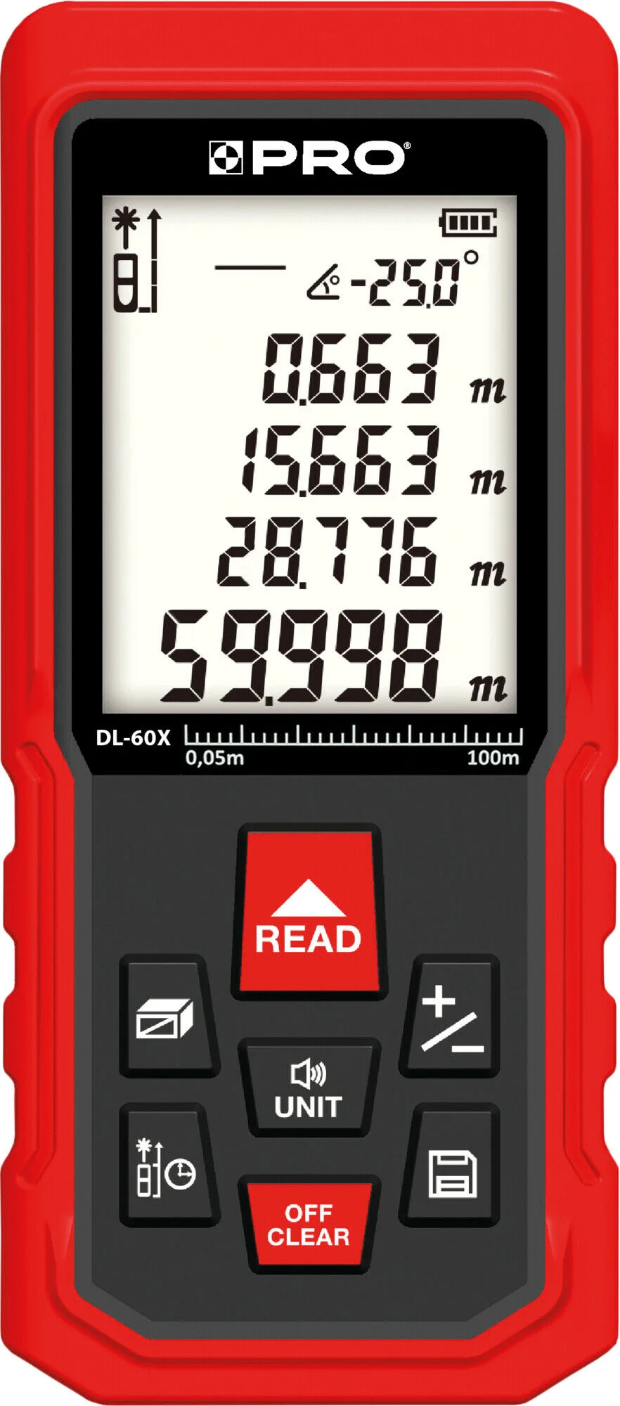 Pro Dalmierz Laserowy 60m