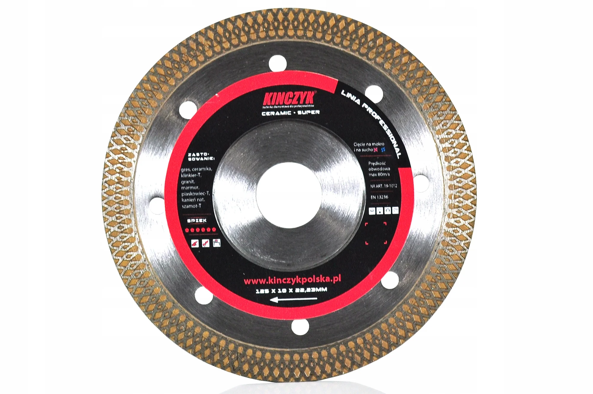 Kinczyk Tarcza Ceramic-Super  125x10/22,23
