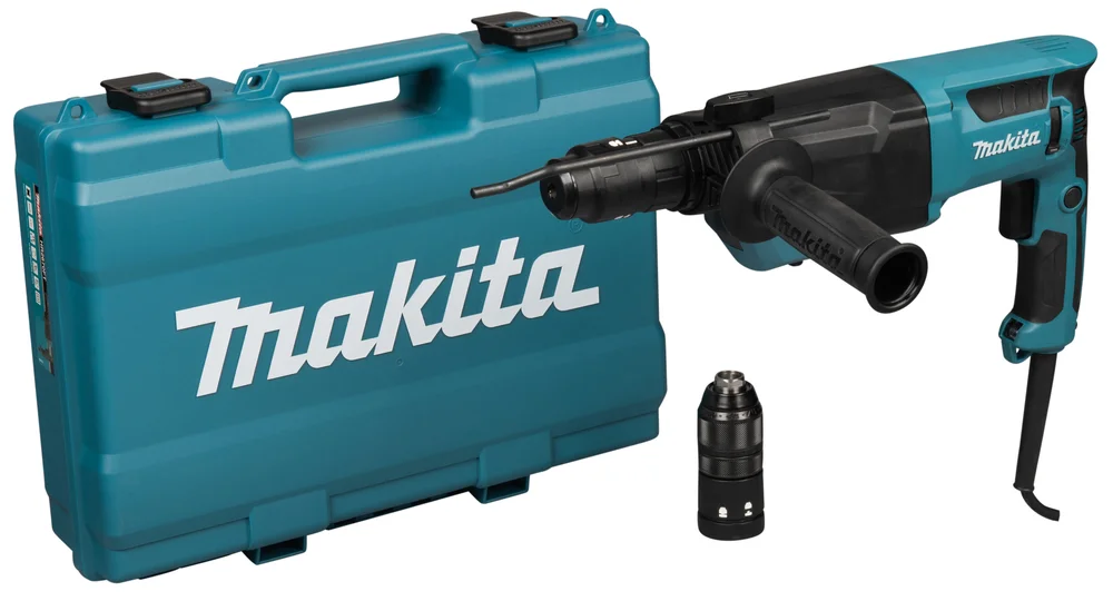 Makita Młotowiertarka z opcją kucia 800W SDS-Plus 3,0J Szybkowymienny uchwyt