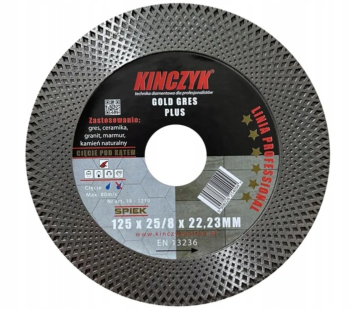 Kinczyk Tarcza Gold-Gres Plus 125x25/8x22,23