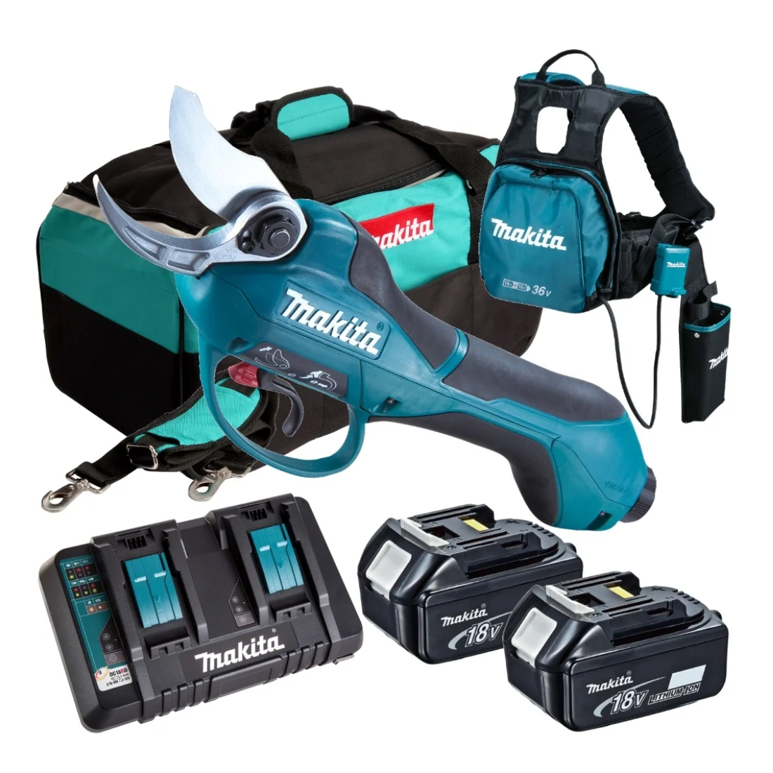 Makita Akum. sekator ogrodniczy LXT ® 2x18V 33mm
