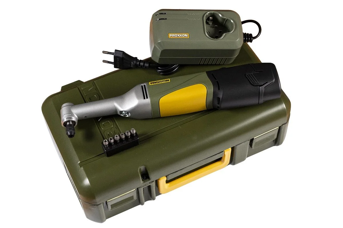 Wiertarka kątowa Proxxon LWB/A akumulatorowa - zestaw