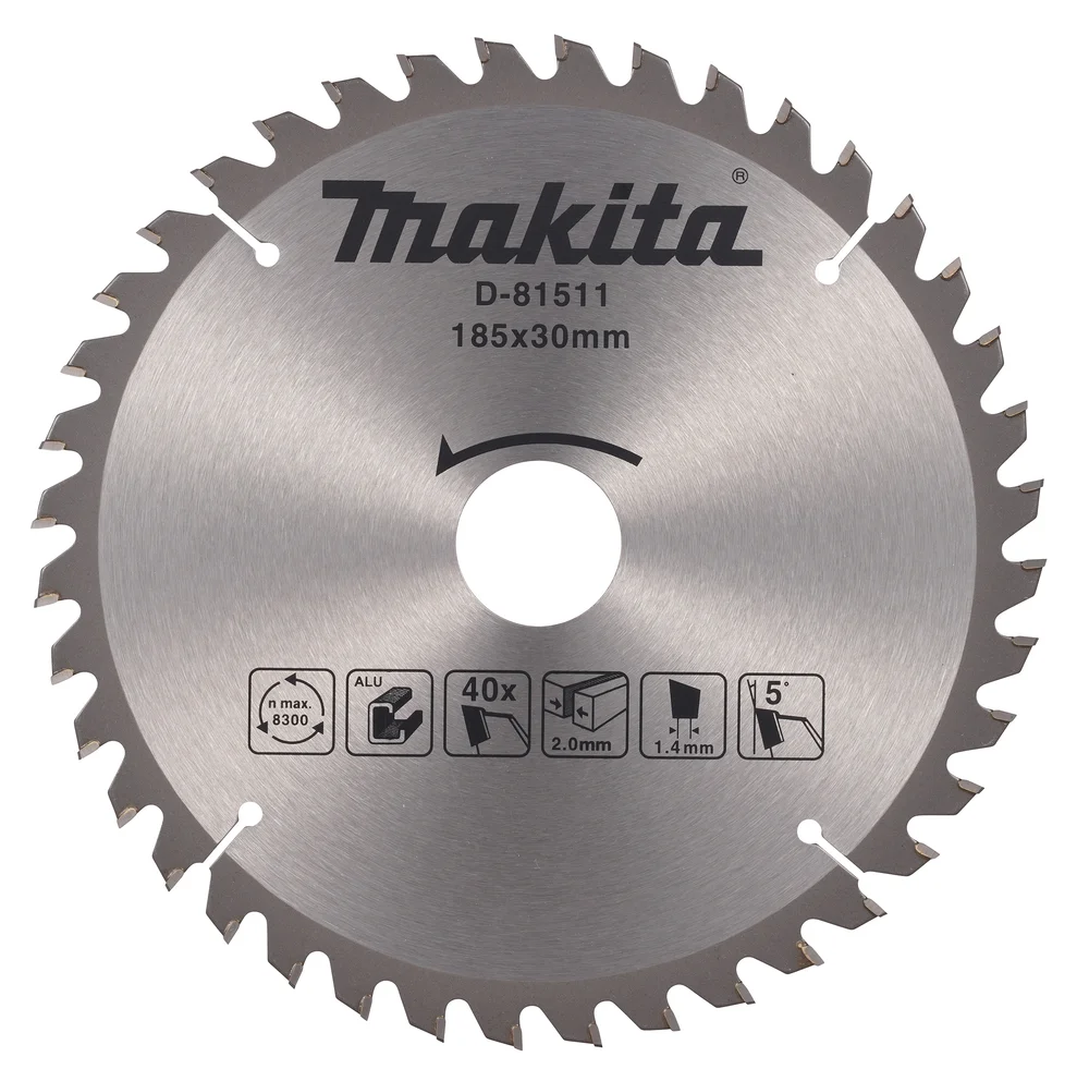 Makita Tarcza tnąca T.C.T, 185 x 30 mm, 40 Z do aluminium