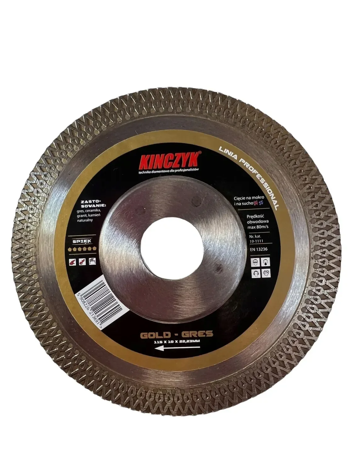 Kinczyk Tarcza diamentowa Gold-Gres 250x1,6/2,0