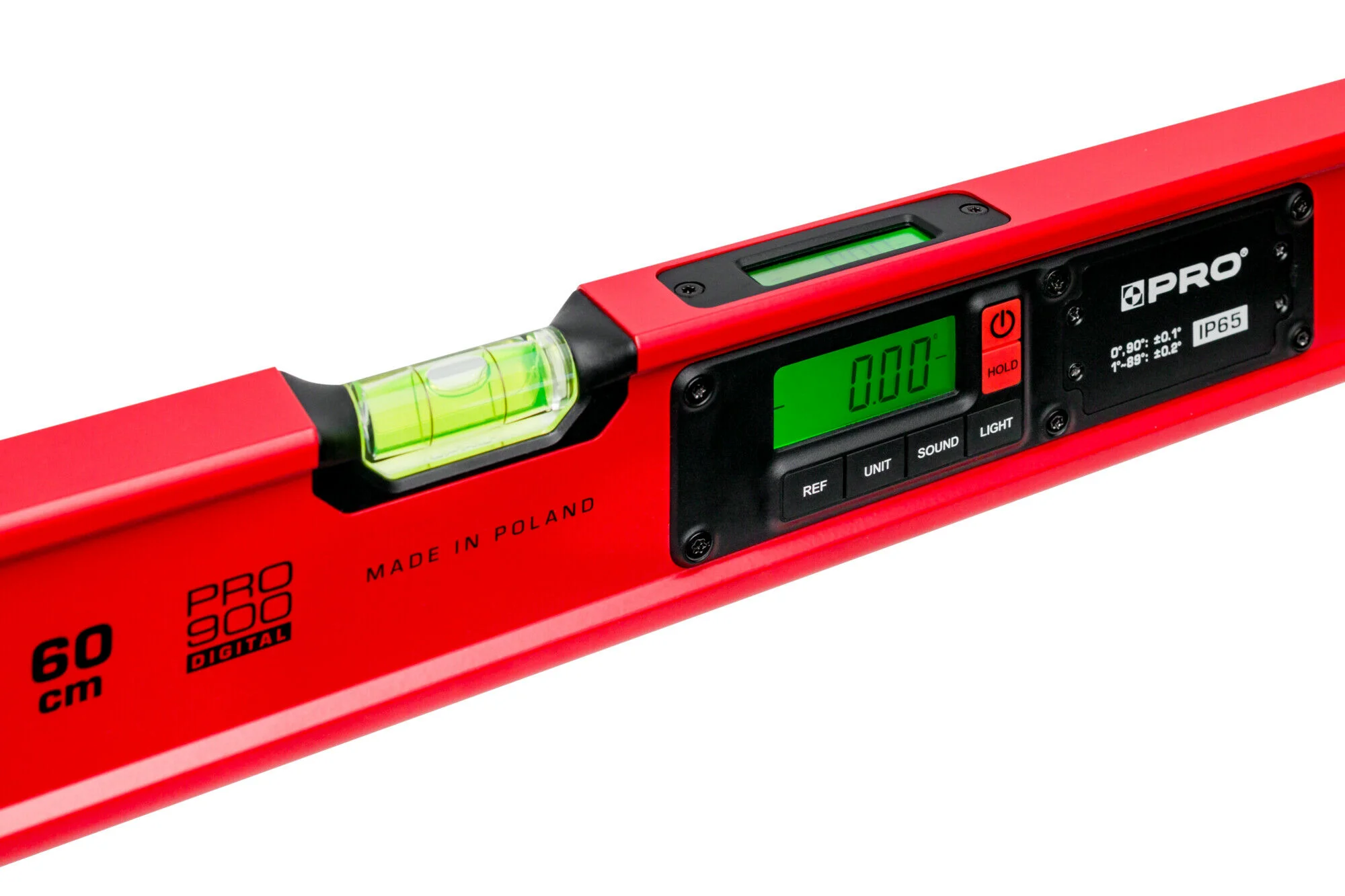 PRO  POZIOMNICA PRO900 CZERWONA ELEKTRONICZNA IP65 Z POKROWCEM