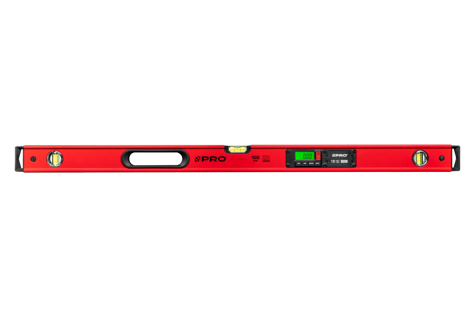 PRO  POZIOMNICA PRO900 CZERWONA ELEKTRONICZNA IP65 Z POKROWCEM