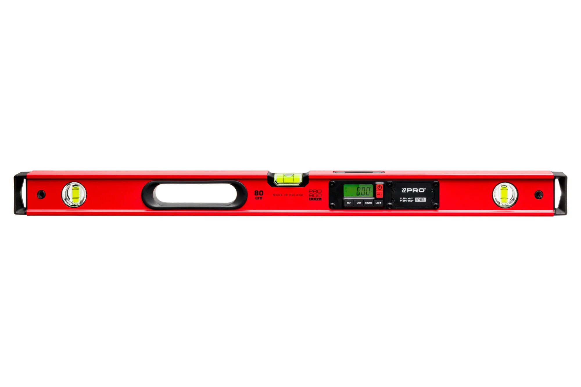 PRO  POZIOMNICA PRO900 CZERWONA ELEKTRONICZNA IP65 Z POKROWCEM