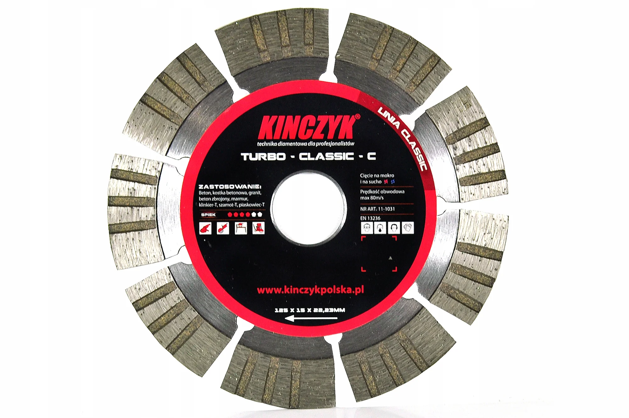 Kinczyk Tarcza turbo Classic-C 125x15x22,23