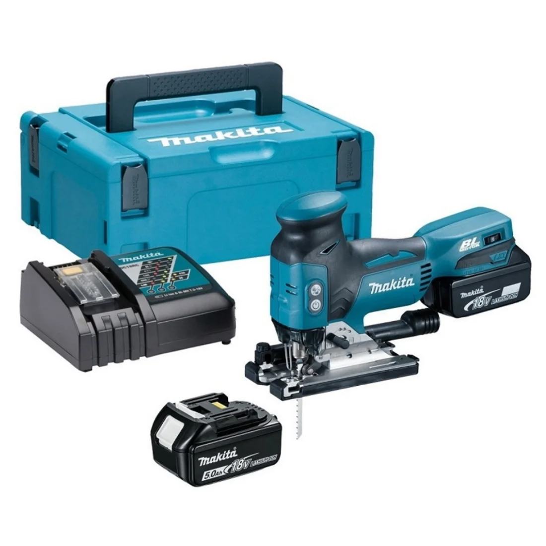 DJV181RTJ Zestaw 2 aku 5,0Ah + ładowarka + walizka Makpac