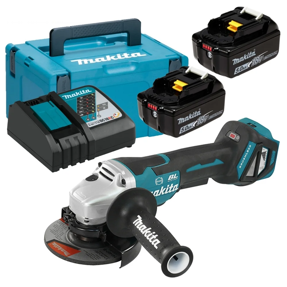 DGA517RTJ Zestaw 2 aku 5,0Ah + ładowarka + walizka Makpac