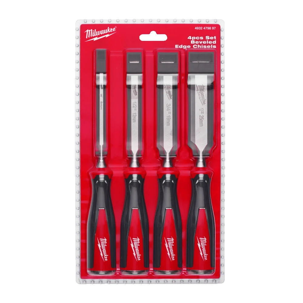 Zestaw dłut o sfazowanej krawędzi 6, 12, 19, 25 mm Milwaukee 4932479897