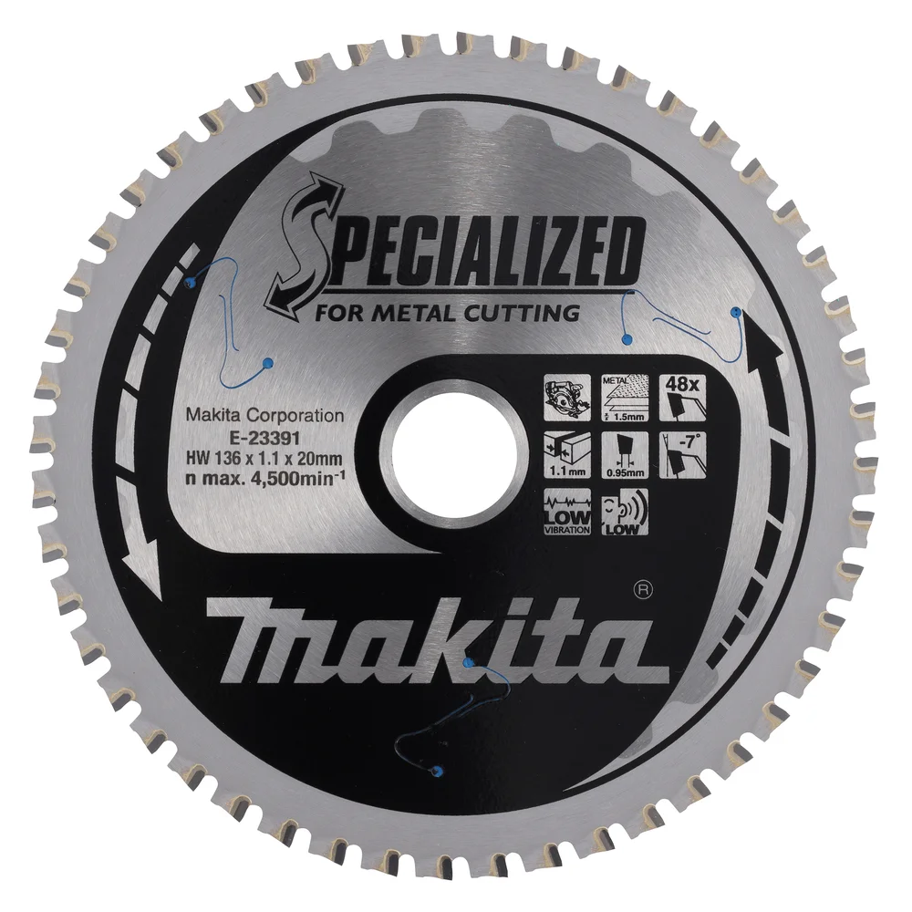 Makita Tarcza tnąca T.C.T, 136 x 20 mm, 48Z, do blachy