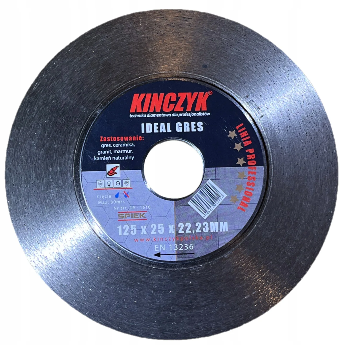 Kinczyk Tarcza Ideal-Gres 125x2,5/22,23